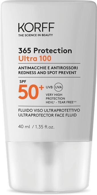 Korff 365 Protection Ultra 100 Viso Spf 50+ Antimacchie Ed Antirossori 40 Ml