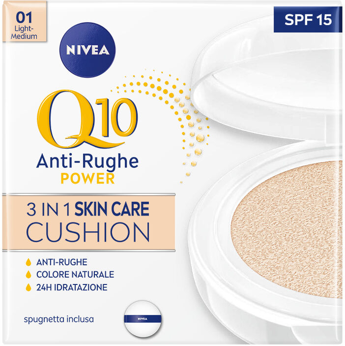 Nivea Q10 Plus Anti-Age 3 in 1 Skin Care Cushion Light/Medium