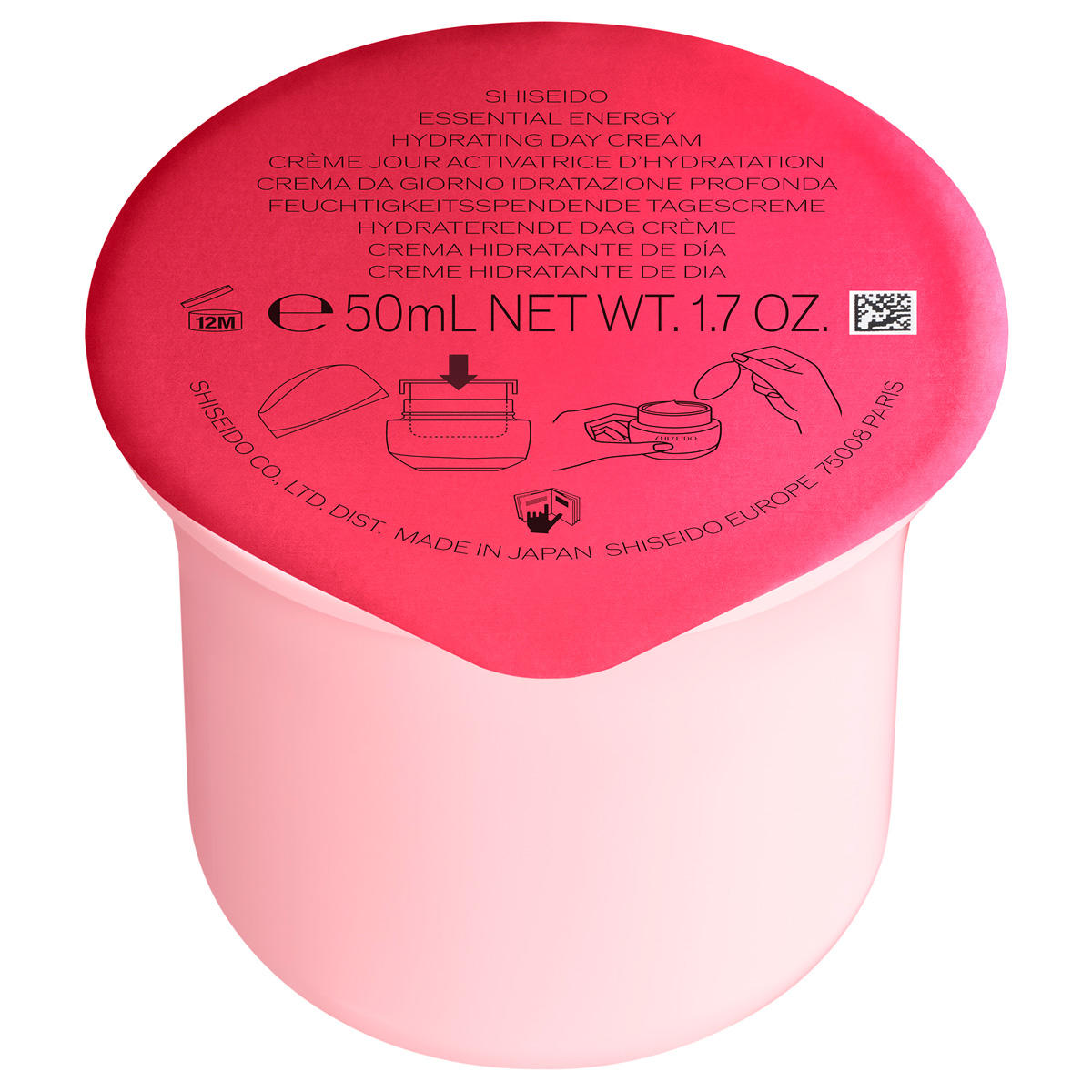 Shiseido Essential Energy Crema da giorno idratante SPF 20 Ricarica 50 ml