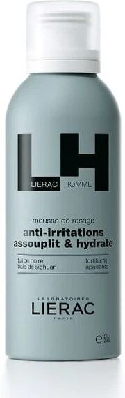 LIERAC Homme Mousse Rasatura Anti-irritazione Idratante Lenitiva 150 Ml