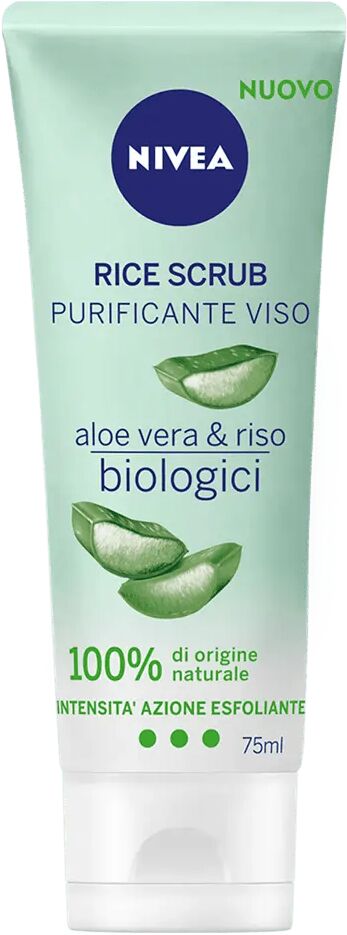 Nivea Rice Scrub Purificante Viso Con Aloe Vera E Riso 75 ml