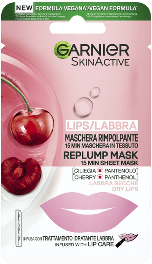 Garnier Maschera Tessuto Labbra Ciliegia 5g