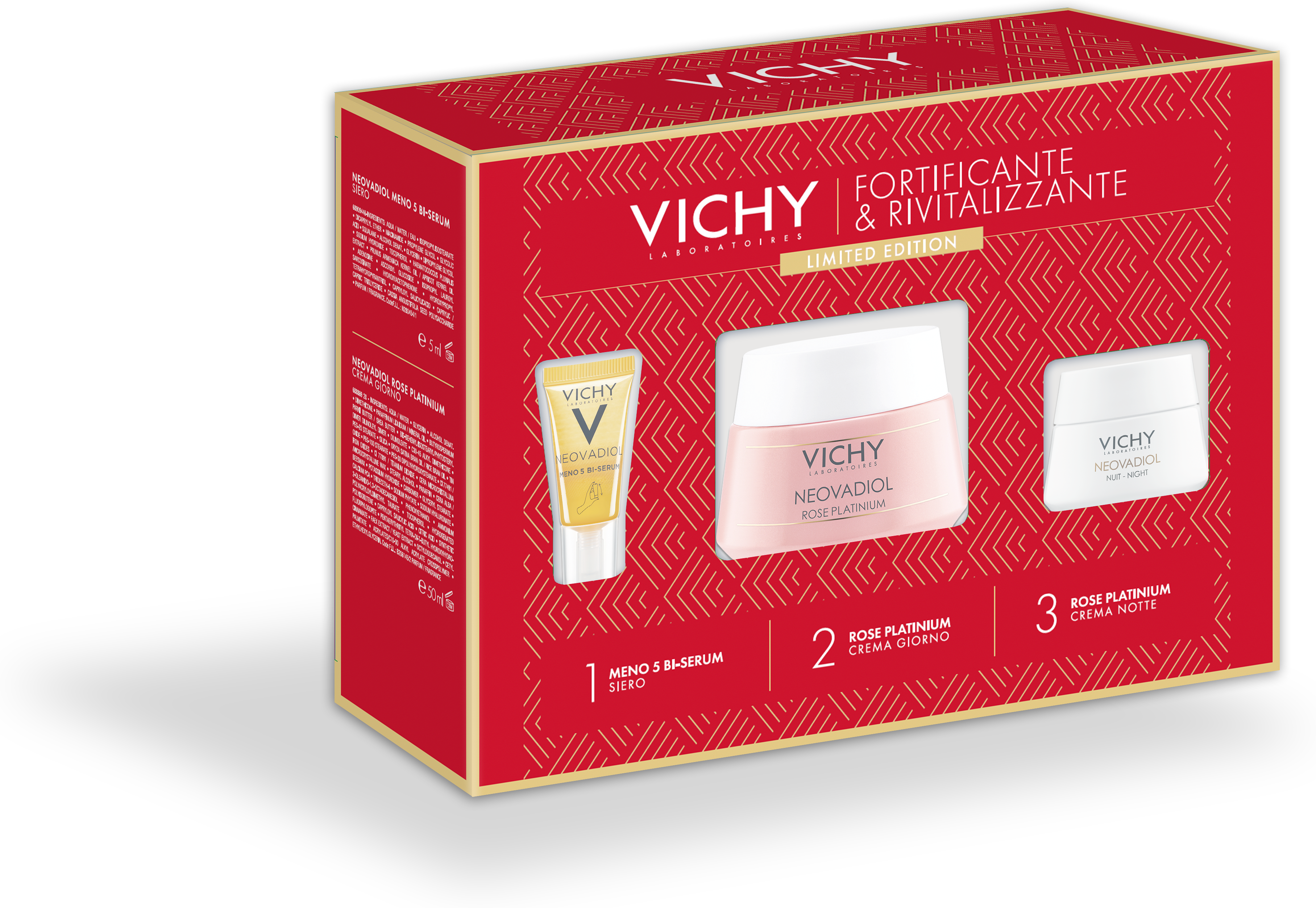 Vichy Cofanetto Neovadiol Fortificante E Rivitalizzante Siero 5ml + Crema Giorno 50ml + Crema Notte 15ml