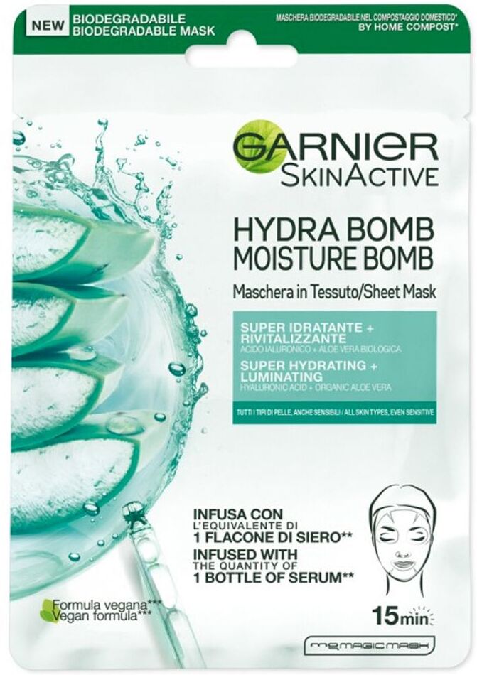 Garnier Maschera Tessuto Hydrabomb Aloe