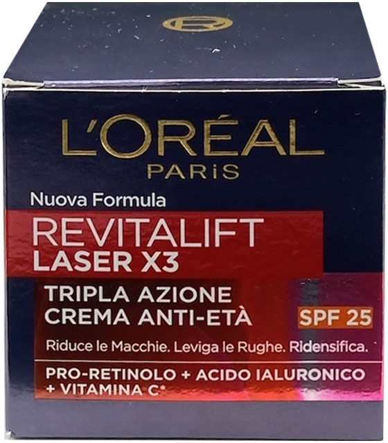 L'Oreal Revitalift Laser X3 Trattamento Anti-rughe E Anti-macchie Giorno Spf20 50ml