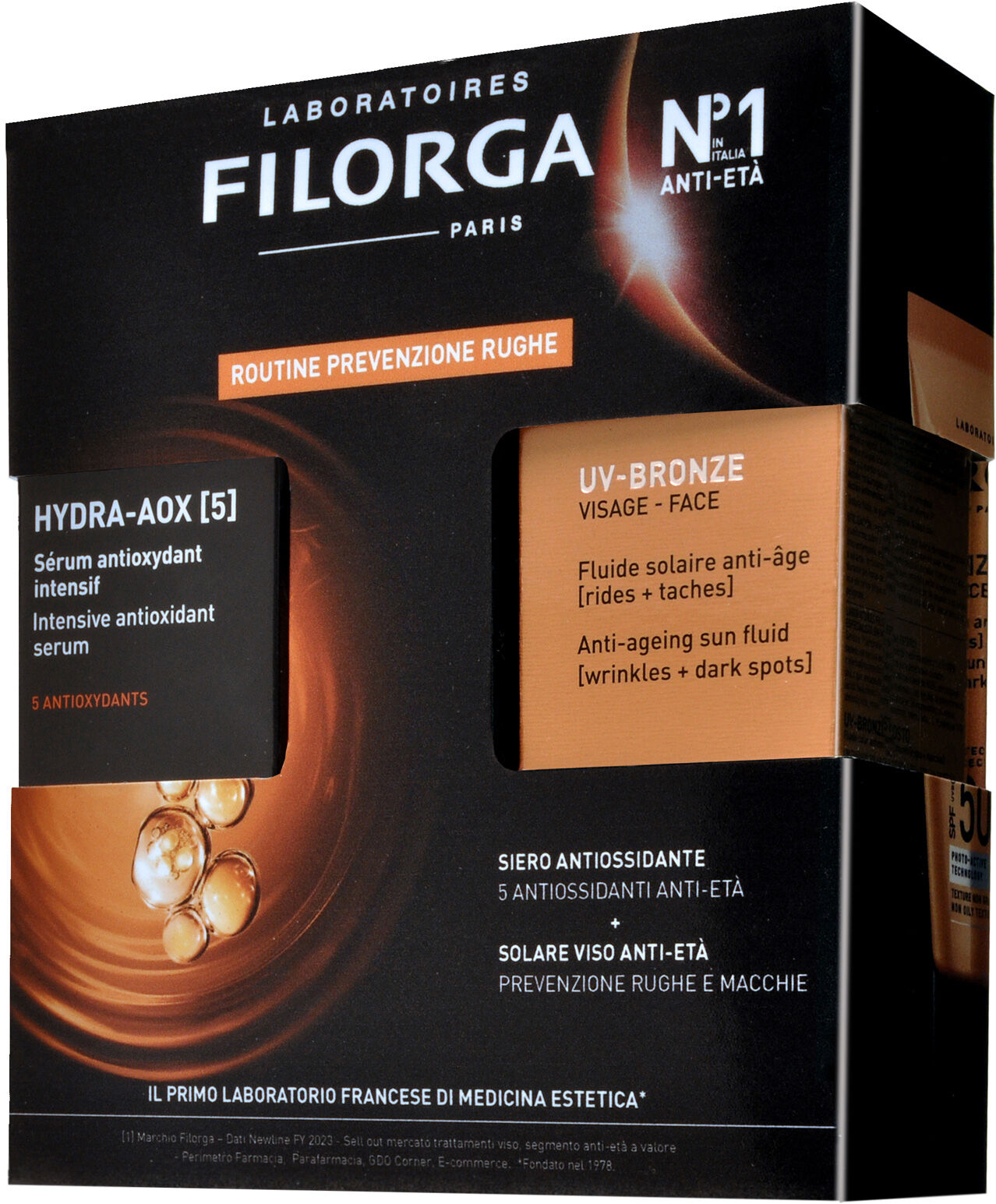 Filorga Cofanetto Hydra-aox 30ml + Uv Bronze Face 40ml