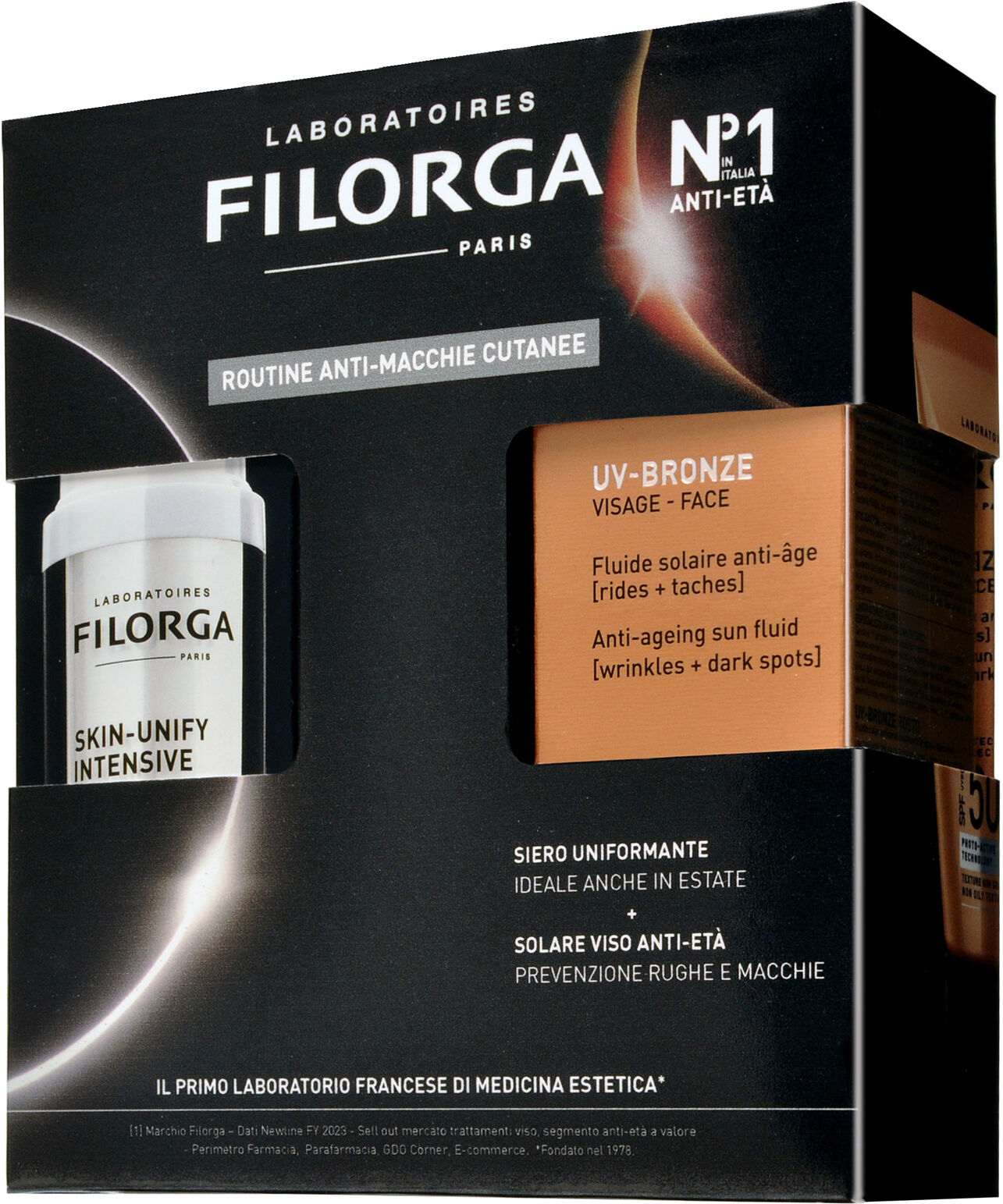 Filorga Cofanetto Prevenzione Macchie Siero Skin-unify 30ml + Uv Bronze Spf50+ 40ml