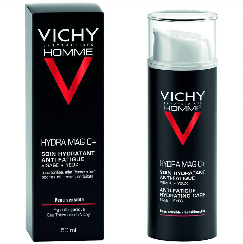 Vichy Homme Hydra Mag C + Trattamento Idratante Anti-fatica Viso + Occhi 50ml