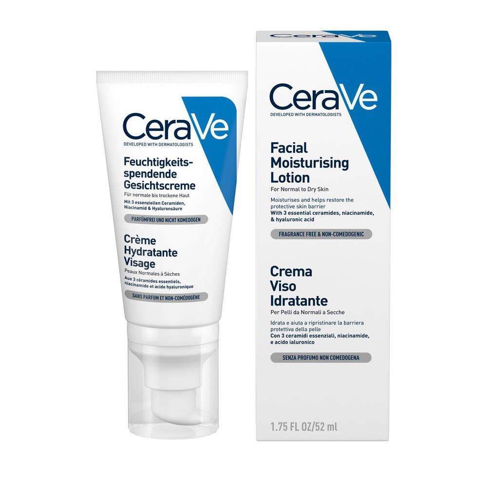 Cerave Crema Viso Idratante Con Acido Ialuronico 50ml