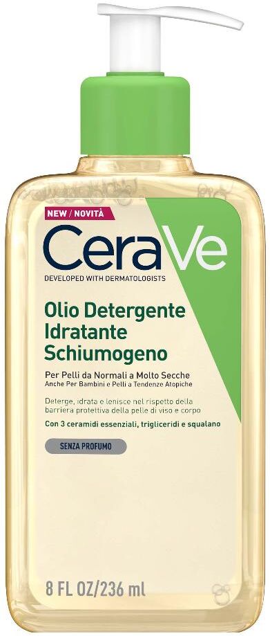 L'Oreal Cerave Tecnologia a Rilascio a Lunga Durata Hydrating Oil Cleranser  Olio Detergente Idratante 236 ml