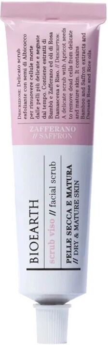 bioearth Scrub Viso Scrub Viso allo Zafferano Pelle Secca e Matura