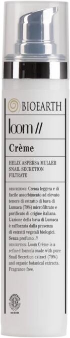 bioearth Creme viso Crema viso alla Bava di Lumaca per Pelli Normali e Miste Biologica