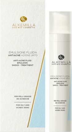 Alkemilla Creme viso Emulsione Fluida Anti Acne Ecobio