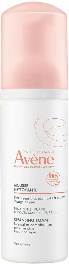 Avène Eau Thermale Les Essentiels Mousse Opacizzante Detergente, Pelle Sensibile Mista 150 ML