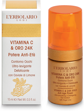 L'Erbolario Contorno Occhi Vitamina C & Oro 24K 15 ml