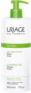 Hyseac Gel Detergente Uriage 500 ml