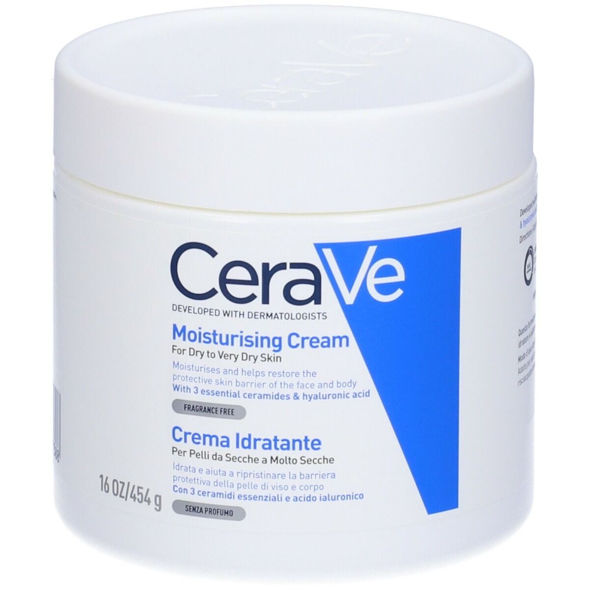 cerave Crema Corpo Idratante Pelle Molto Secca 454 g