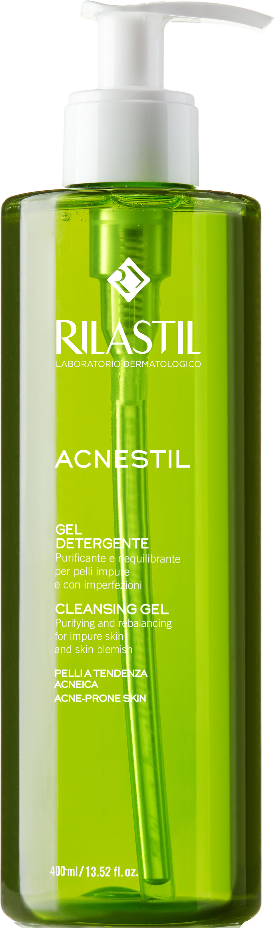 RILASTIL Acnestil Gel Detergente Purificante Viso Pelle Impura 400 ml