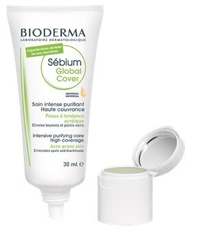 Bioderma Linea Sebium Global Cover Trattamento intensivo purificante 30 ml+2 g