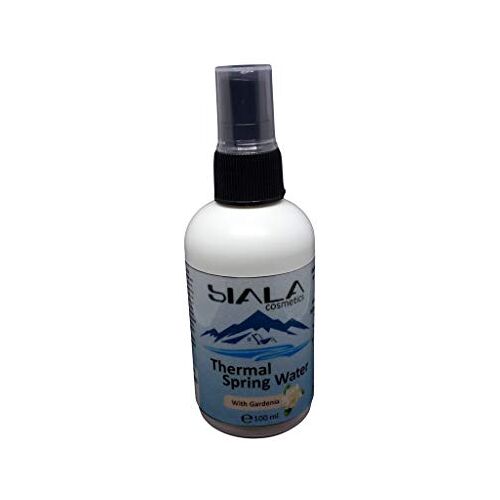 Siala Cosmetics Thermaal bronwater met Gardenia   puur en rijk aan mineraalwater   water met een hoog mineraalgehalte --ENG; Themal Spring Water with Gardenia   pure and rich in minerals water   high mineral content water