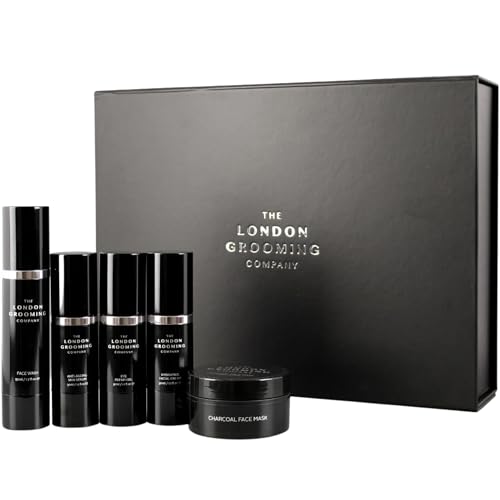 The London Grooming Company Huidverzorging geschenkdoos   Volledige 5-stappen huidverzorgingsroutine   Huidverzorging voor mannen