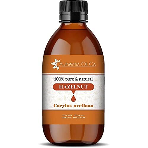 Authentic Oil Co Hazelnootolie 100% puur en natuurlijk, huidverzorging Lichaamsverzorging Natuurlijke cosmetica (1000 ml)