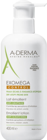 A-Derma Exomega Control Leite Emoliente Anti-Prurido Preço Especial 400ml