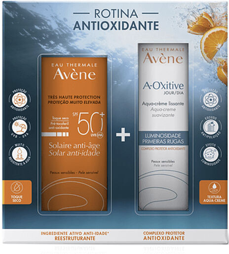 Avène Kit Antioxidante Solar Anti-Idade + A-Oxitive Creme Dia