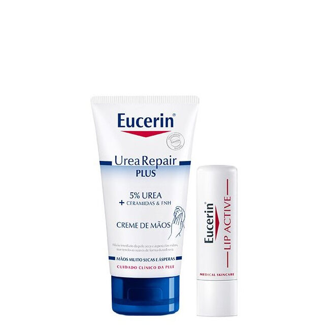 Eucerin UreaRepair Plus Creme de Mãos Ureia + Batom Lip Active