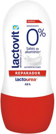 Lactovit Lactourea Reparador 0% Desodorizante Roll-On 50ml