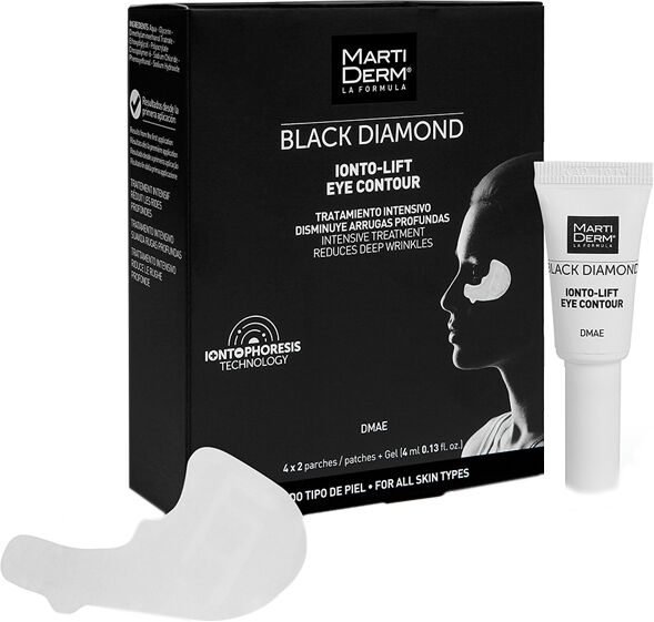 Martiderm Black Diamond Ionto Lift Eye Patches + Gel Anti-Idade Olhos 2x4unid. + 4ml