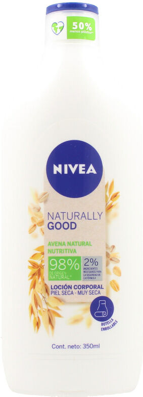 Nivea Naturally Good Loção Corporal Nutritiva Aveia 350 ml