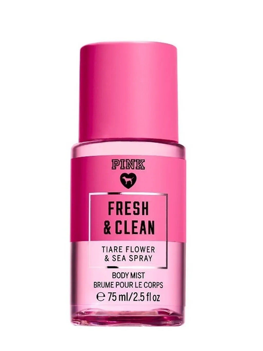 Victoria's Secret Pink Fresh & Clean Tiare Flower & Sea Spray Body Mist 75 ml