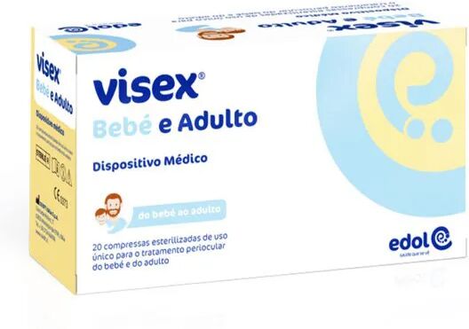 Edol Visex Bebé E Adulto Compressas Esterilizadas x20