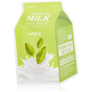 A’pieu One-Pack Milk Mask Green Tea soothing sheet mask for oily and combination skin 21 g