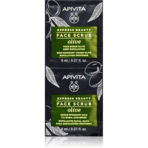 Apivita Express Beauty Olive intensive cleansing scrub for the face 2 x 8 ml