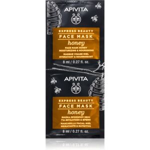 Apivita Express Beauty Honey moisturising and nourishing mask for the face 2 x 8 ml