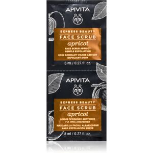 Apivita Express Beauty Gentle Face Scrub Apricot gentle facial scrub for the face 2 x 8 ml