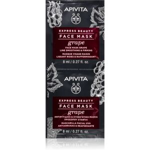 Apivita Express Beauty Grape firming anti-wrinkle face mask 2 x 8 ml