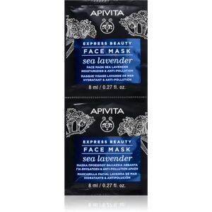 Apivita Express Beauty Sea Lavender face mask with moisturising effect 2 x 8 ml