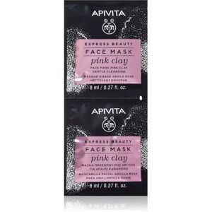 Apivita Express Beauty Pink Clay cleansing mask for the face 2x8 ml