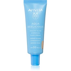 Apivita Aqua Beelicious light tinted fluid with a brightening effect SPF 30 40 ml