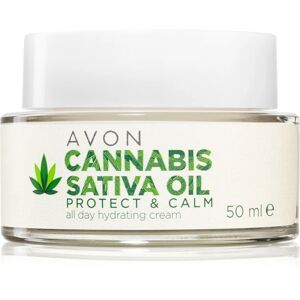 Avon Cannabis Sativa Oil Protect & Calm moisturising cream with hemp oil 50 ml