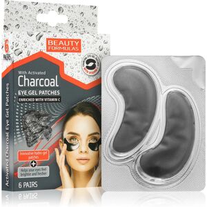 Beauty Formulas Charcoal hydrogel eye mask with activated charcoal 6 pc