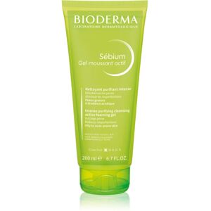 Bioderma Sébium Gel Moussant Actif deep cleansing gel for oily and problem skin 200 ml