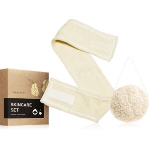 BrushArt Home Salon Skincare set Headband & Konjac sponge skin care set