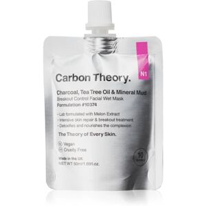Rio Carbon Theory Charcoal, Tea Tree Oil & Mineral Mud intense regenerating mask for problem skin, acne 50 ml