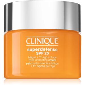 Clinique Superdefense™ SPF 25 Fatigue + 1st Signs Of Age Multi-Correcting Cream moisturiser for the first signs of ageing for oily and combination skin SPF 25 30 ml
