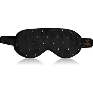 Crystallove Crystalized Silk Eye Mask sleep mask colour Black 1 pc