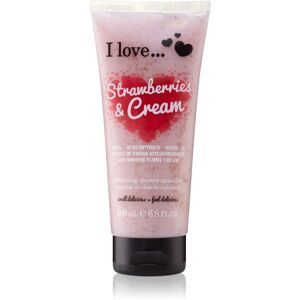 I love... Strawberries & Cream shower scrub 200 ml